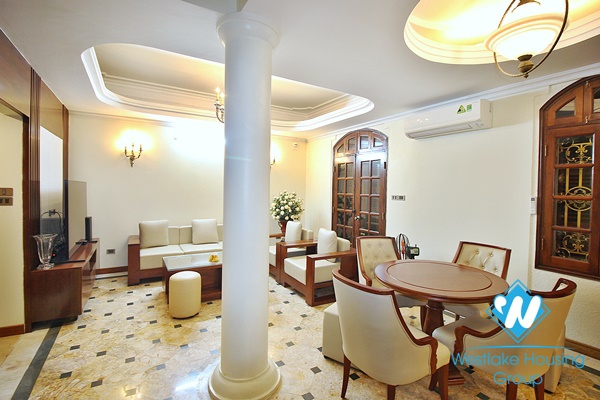 Corner furnished house for rent in Dang Thai Mai area, Tay Ho